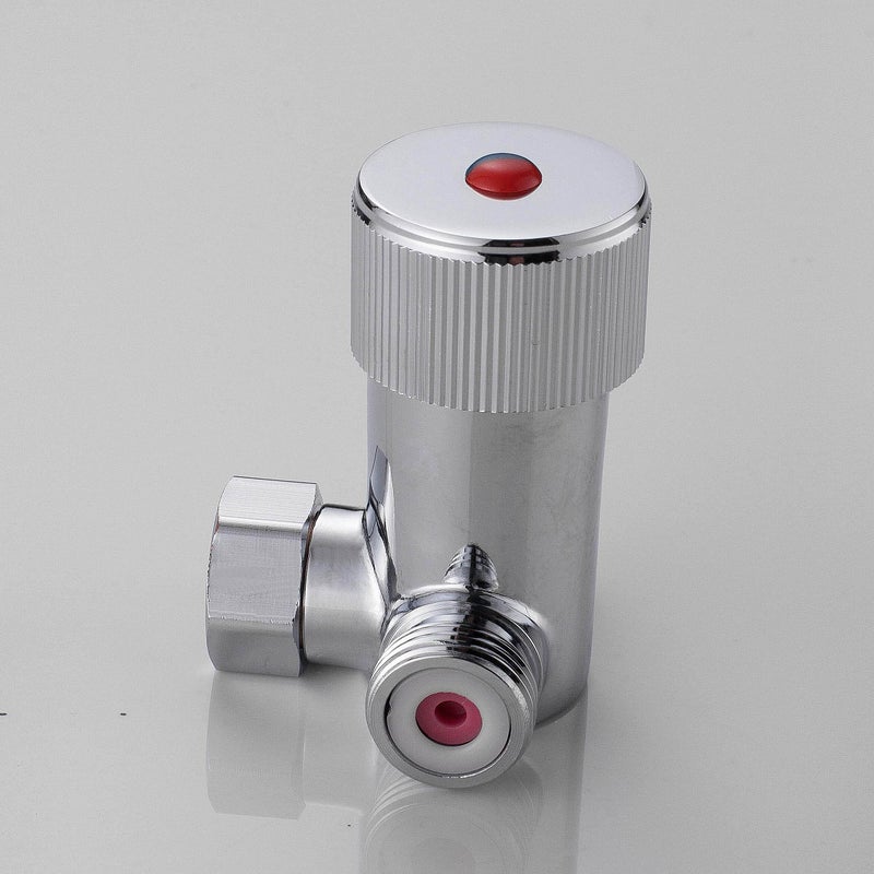 Gangang Thermostatic Mixing Valve,Faucet Water Hot Cold Valves,Inlet G1/2 Male Shower Control Mixer Outlet G1/2 Female with Sealing Ring - Image 4